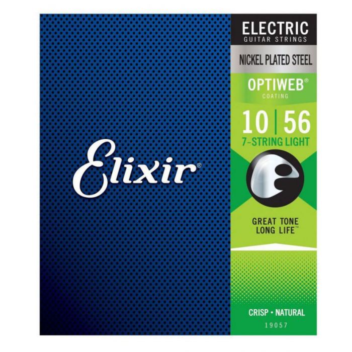 Front View of Elixir Optiweb Electric Strings 7 String 10-56