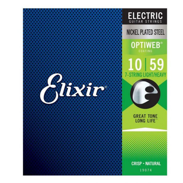 Front View of Elixir Optiweb Electric Strings 7 String 10-59