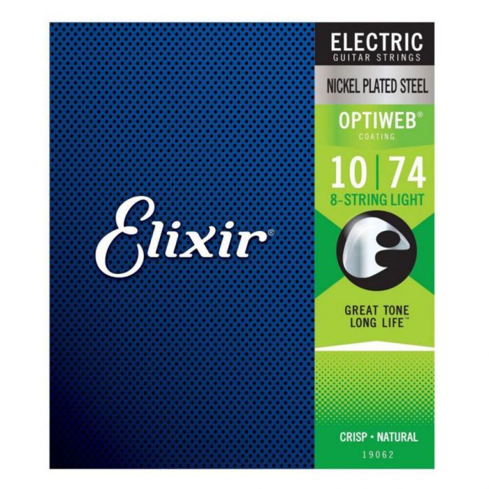 Front View of Elixir Optiweb Electric Strings 8 String 10-74