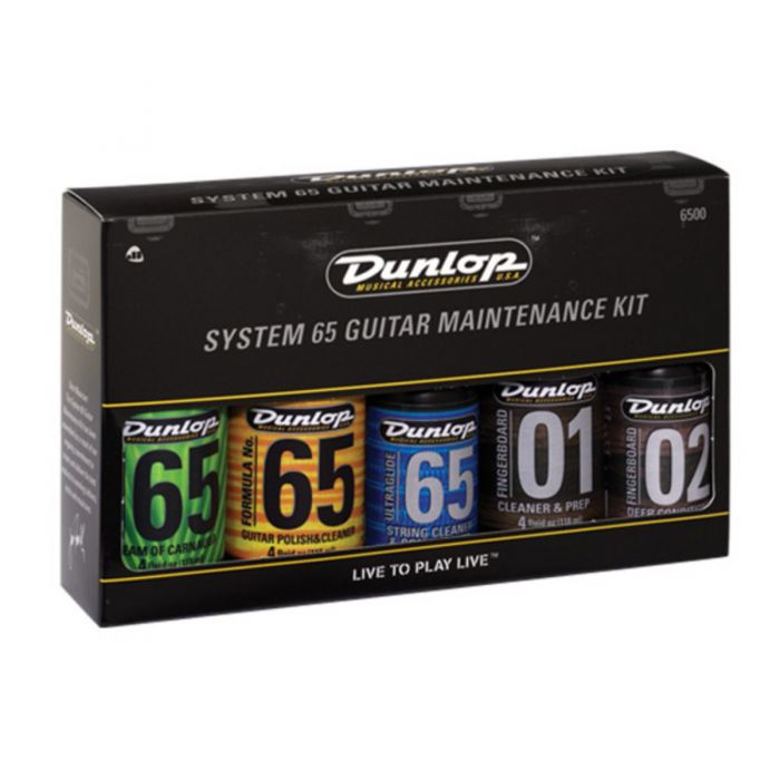 Front View of Dunlop 6500 Formula 65 Care Kit