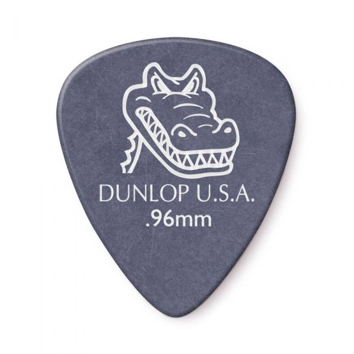 Close up of the Dunlop .96mm Gator Grip Standard Guitar Pick