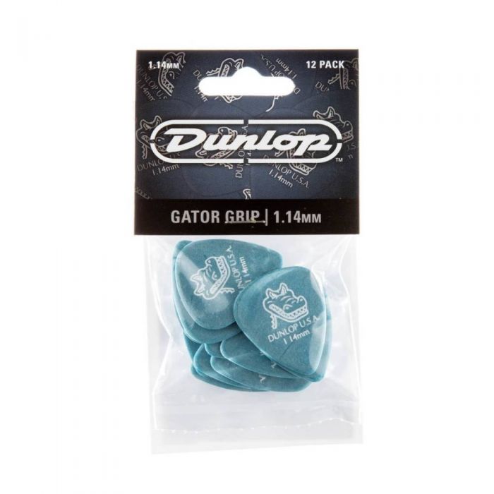 Overview of the Dunlop 1.14mm Gator Grip Standard Guitar Pick Player 12 Pack