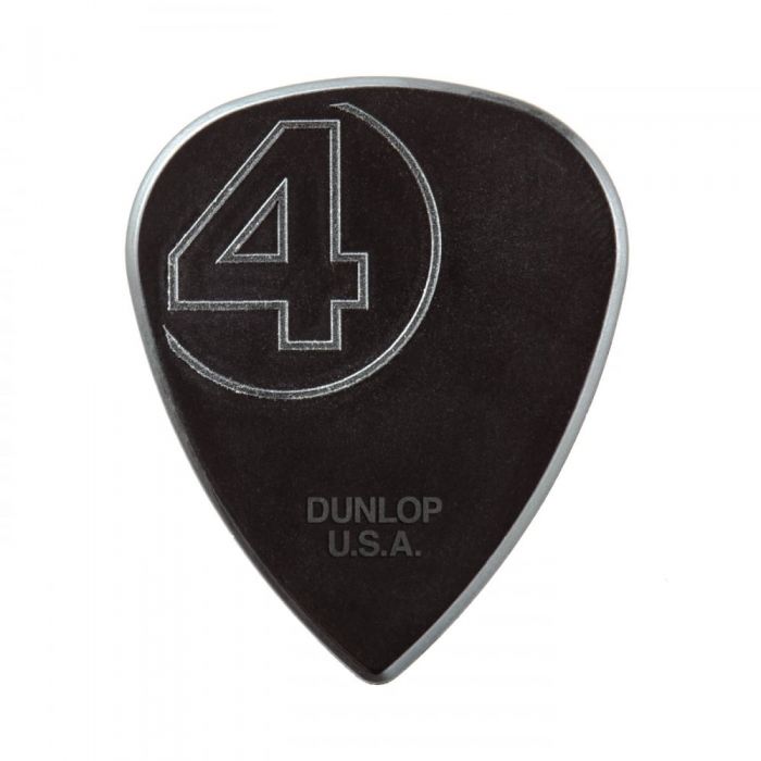 Close up of the Dunlop Jim Root Nylon 1.38mm Guitar Pick