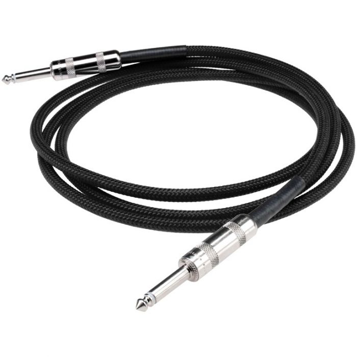 DiMarzio Overbraid Instrument Cable, Straight, 18ft, Black
