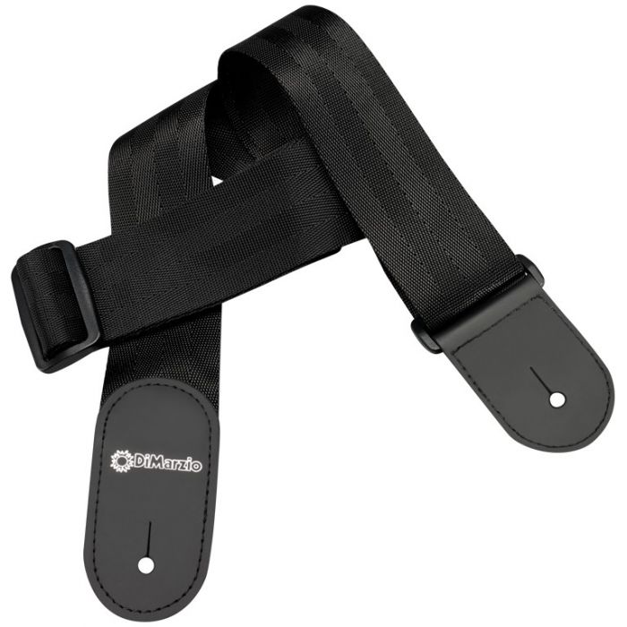 DiMarzio Nylon Leather Strap with Leather Ends, Black
Front