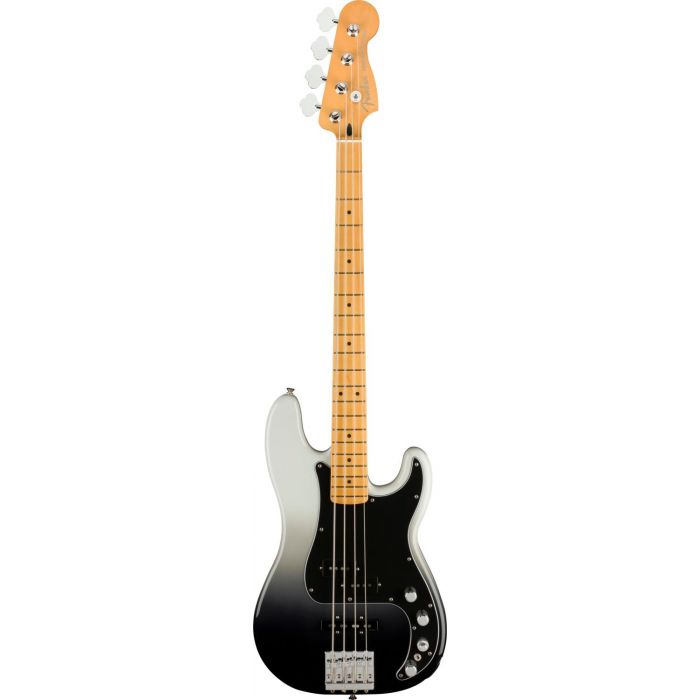 Fender Player Plus Precision Bass MN Silver Smoke, front view