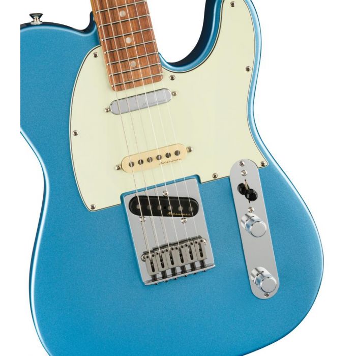 Fender Player Plus Nashville Telecaster PF Opal Spark, closeup of the body
