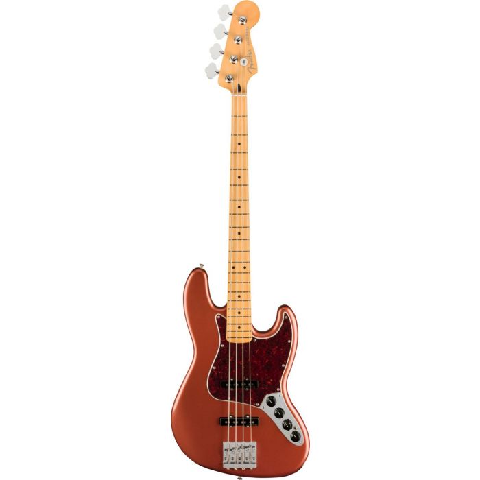 Fender Player Plus Jazz Bass MN Aged Candy Apple Red, front view
