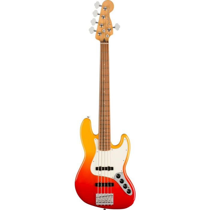 Fender Player Plus Jazz Bass V PF Tequila Sunrise, front view