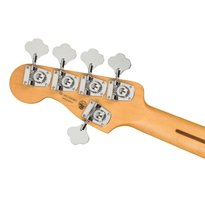 Fender Player Plus Jazz Bass V MN Opal Spark, rear headstock view