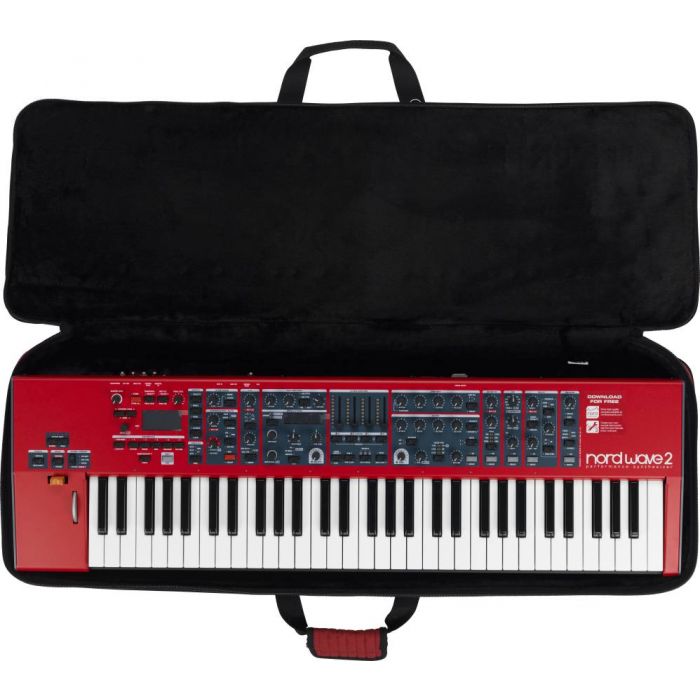 Open view of the Nord Wave 2 Soft Case