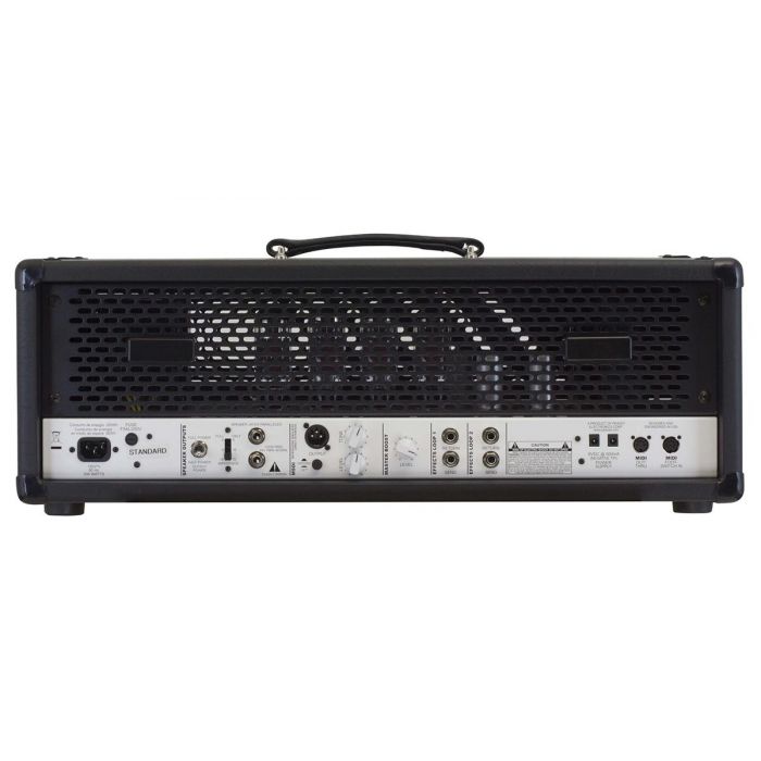 Rear view of a Peavey Invective 120 Guitar Amp Head