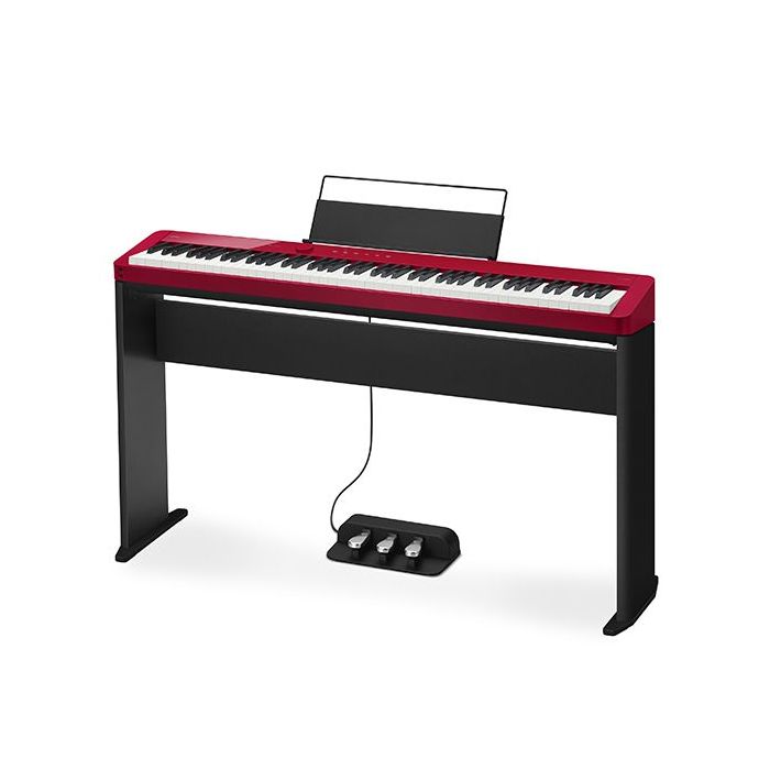Angled view of the Casio PX-S1100 Digital Piano Red