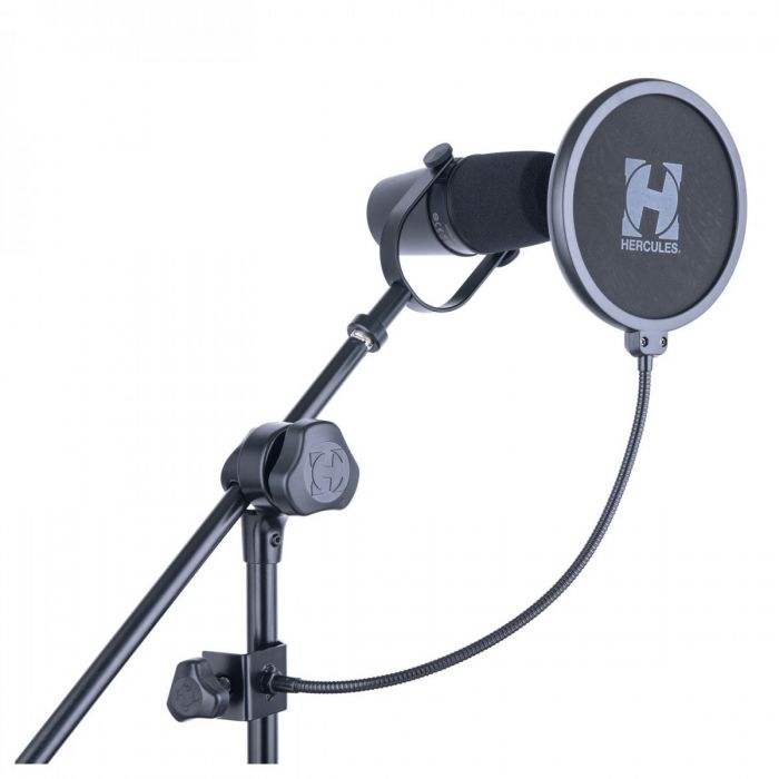 Hercules MH200B Pop Filter on Standwith Mic