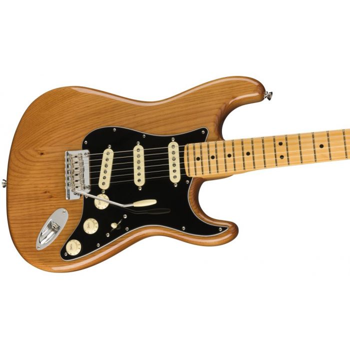Fender American Professional II Stratocaster Roasted Pine MN, angled view