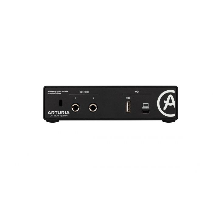 Back view of the Arturia MiniFuse 1 USB Audio Interface Black