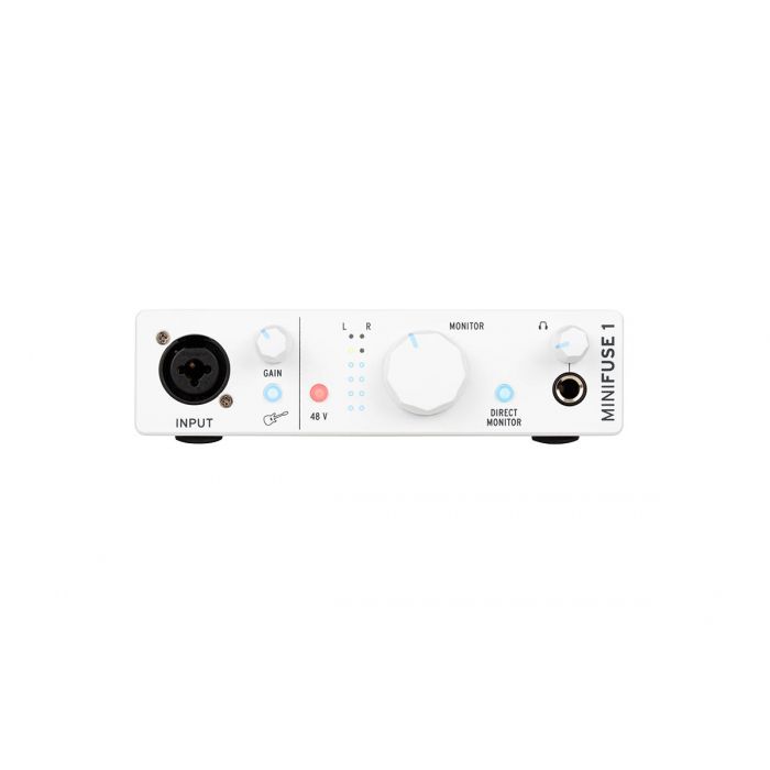 Overview of the Arturia MiniFuse 1 USB Audio Interface White