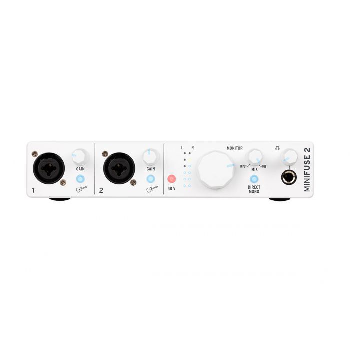 Overview of the Arturia MiniFuse 2 USB Audio Interface White