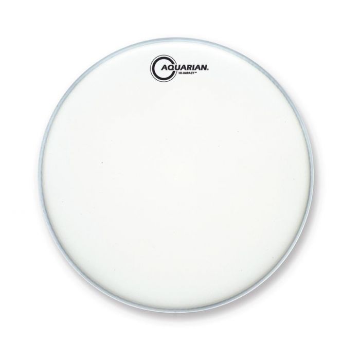 Front View of Aquarian 13" Hi-Impact Snare Batter White Drumhead