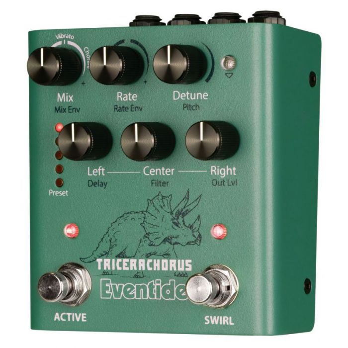 Eventide Tricerachorus Pedal left angled view
