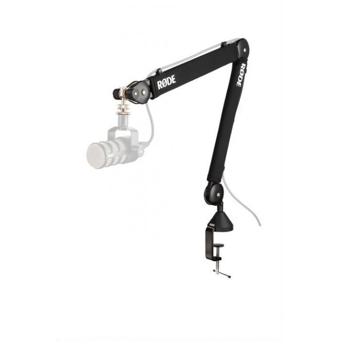 Rode PSA-1 Plus Professional Studio Boom Arm Front with Mic