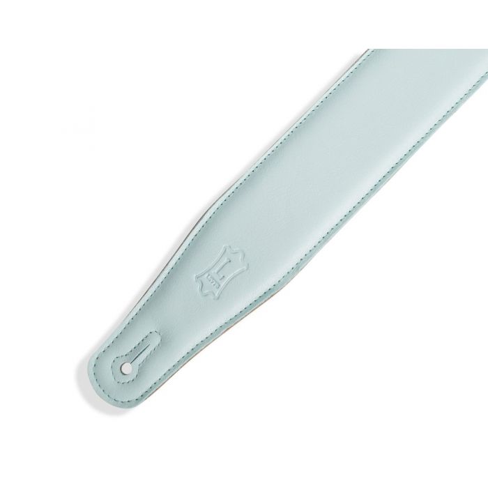 End View of Levy's 2.5" Right Height Garment Padded Strap, Light Blue Aqua