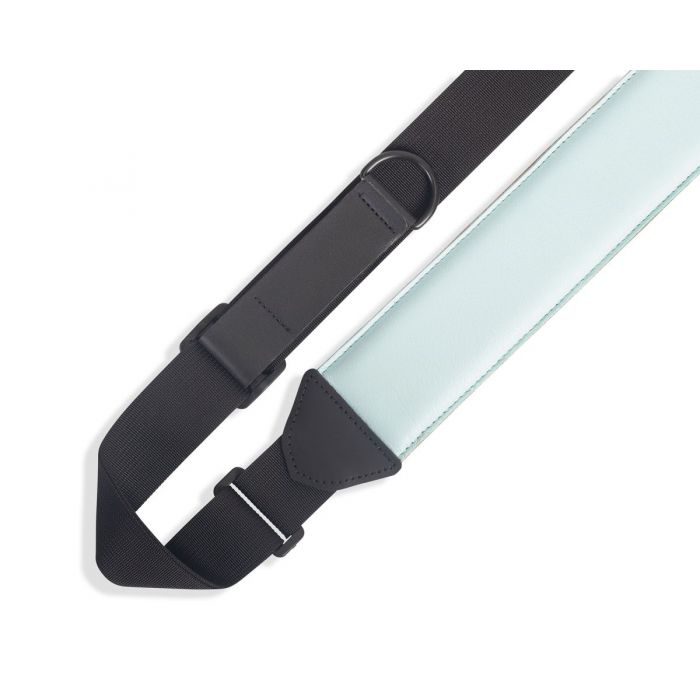 Detailed View of Levy's 2.5" Right Height Garment Padded Strap, Light Blue Aqua