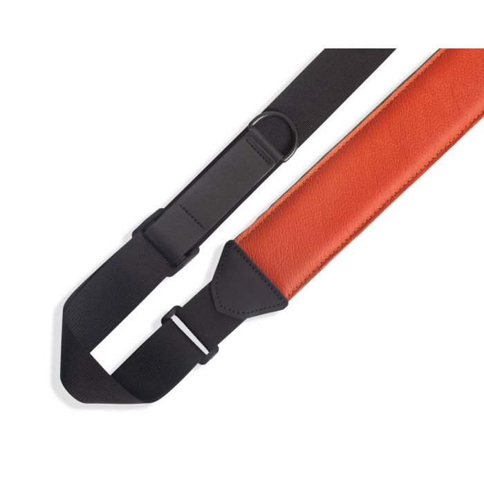 Detailed View of Levy's 2.5" Right Height Garment Padded Strap, Orange