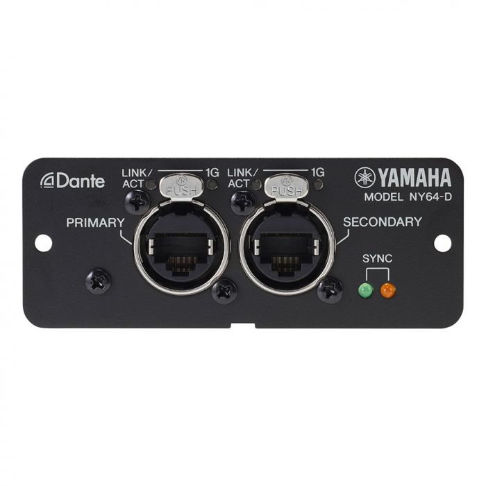 Yamaha NY64-D Dante Expansion Card FRont panel