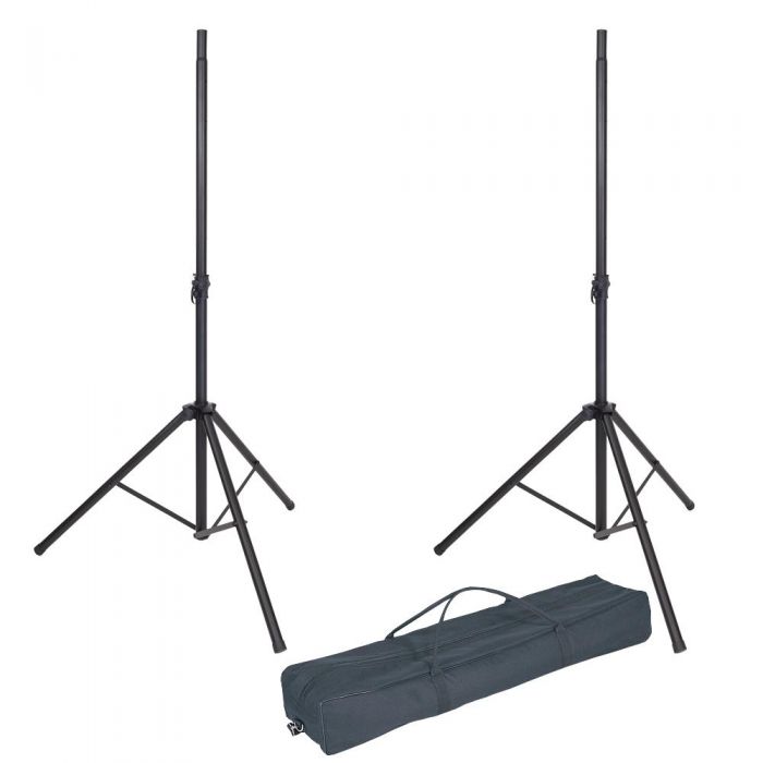 Kinsman Professional Speaker Stands Pair with Carry Bag