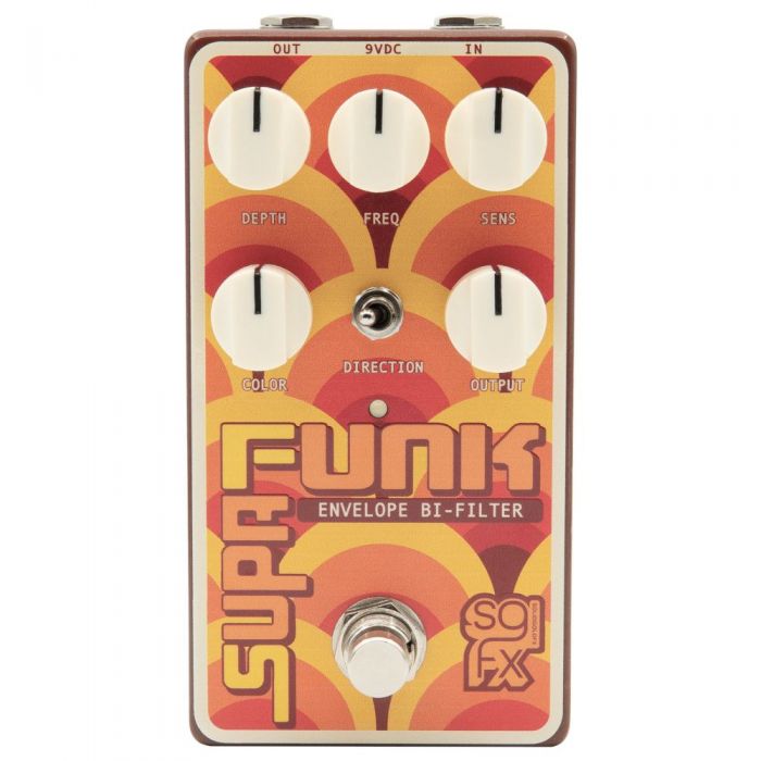 Solid Gold FX Supa Funk Envelope Bi Filter Pedal top-down view