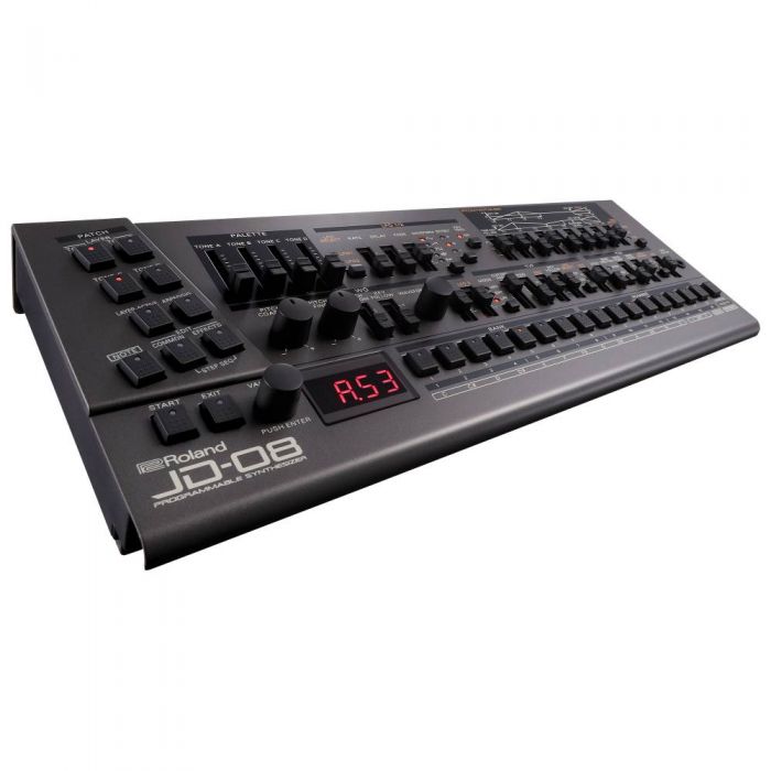 Angled view of the Roland JD-08 Sound Module