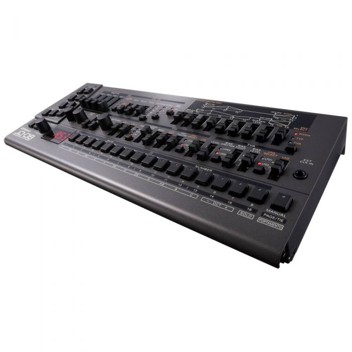 Right angled view of the Roland JD-08 Sound Module