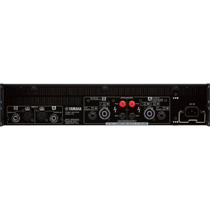 Back View of Yamaha PX5 Power Amplifier