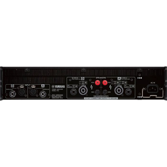 Yamaha PX8 Power Amplifier Back View