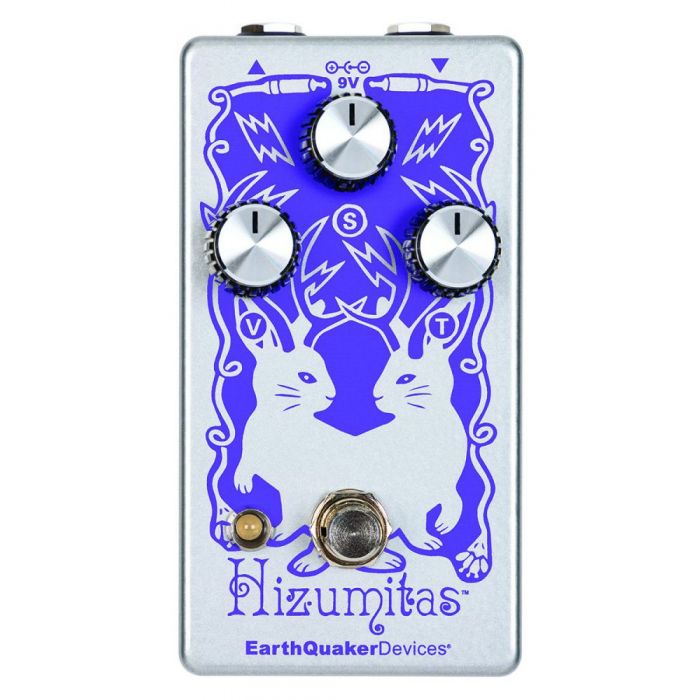 EarthQuaker Devices Hizumitas Crushing Fuzz Sustainar top-down view