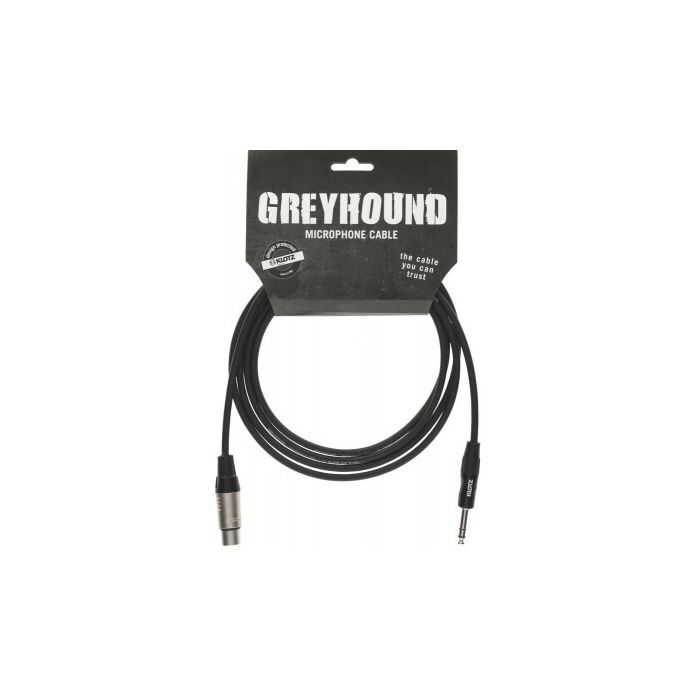 Klotz Greyhound 3M XLR 3P Female Mic Cable Black