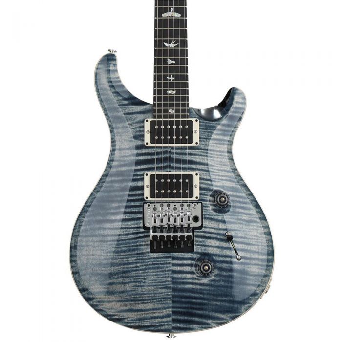 PRS Custom 24 Floyd Electric Guitar Faded Whale Blue front view