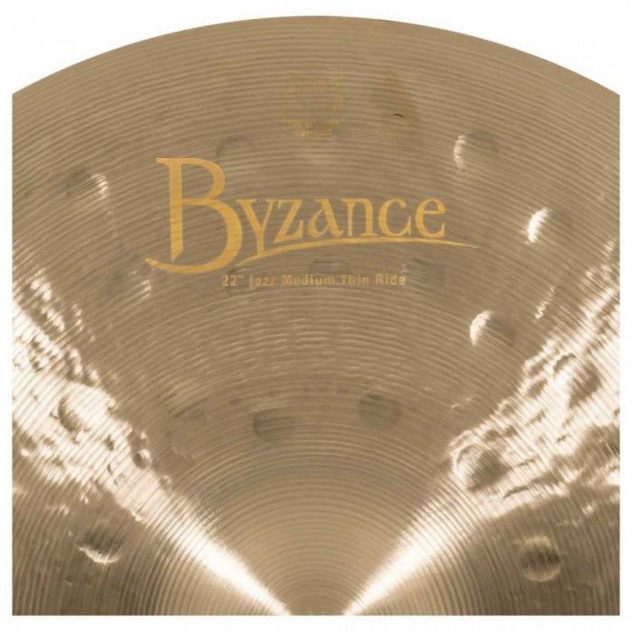 Meinl Byzance Jazz 22" Medium Thin Ride Cymbal Detailed Top View