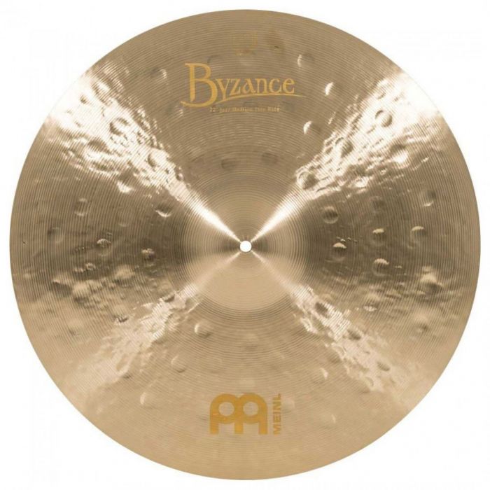 Top View of Meinl Byzance Jazz 22" Medium Thin Ride Cymbal