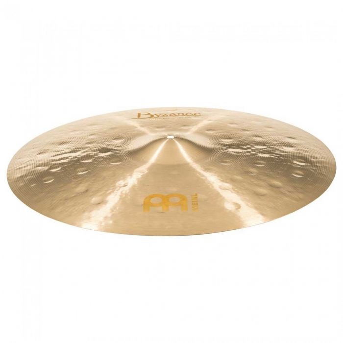 Angled Top View of Meinl Byzance Jazz 22" Medium Thin Ride Cymbal