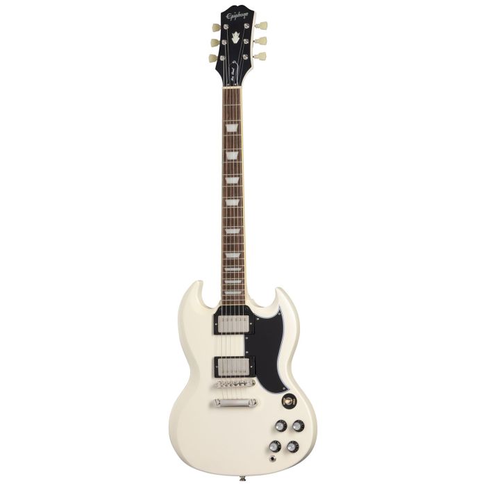 Epiphone 1961 Les Paul SG Standard, Aged Classic White front view