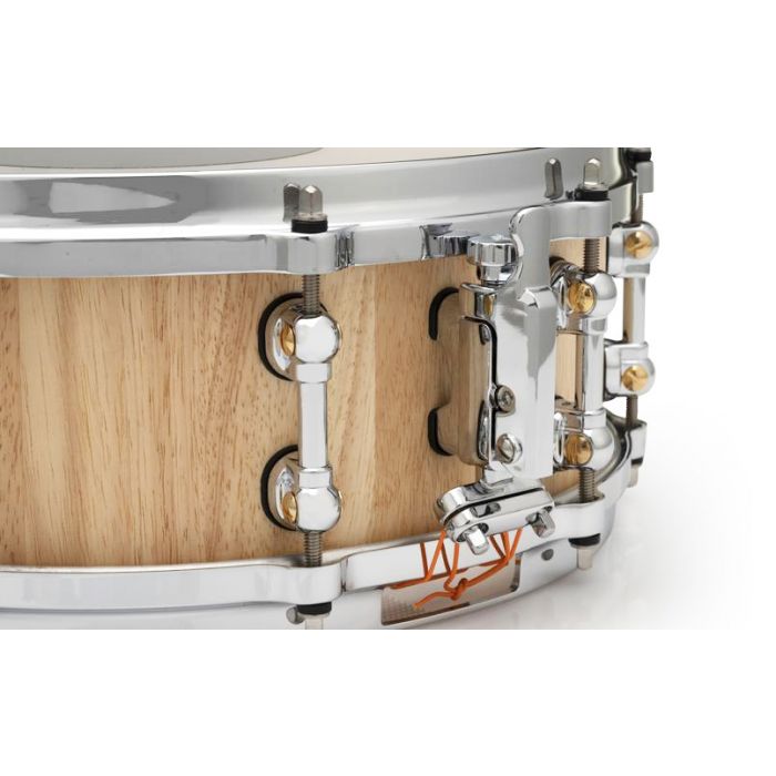 Pearl Stavecraft 14" x 5" Thai Oak Snare Drum Satin Natural Throw off view
