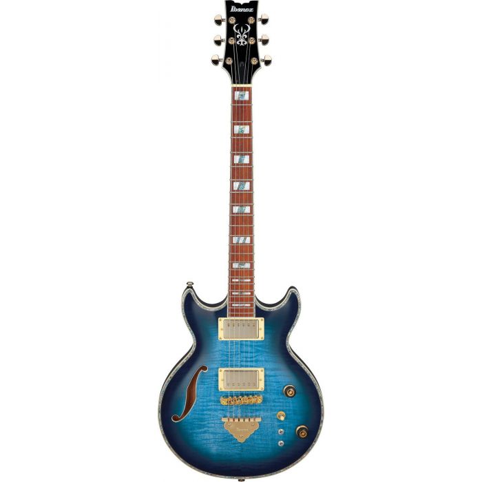 Ibanez Ar520hfm Electric Guitar Light Blue Burst, front view