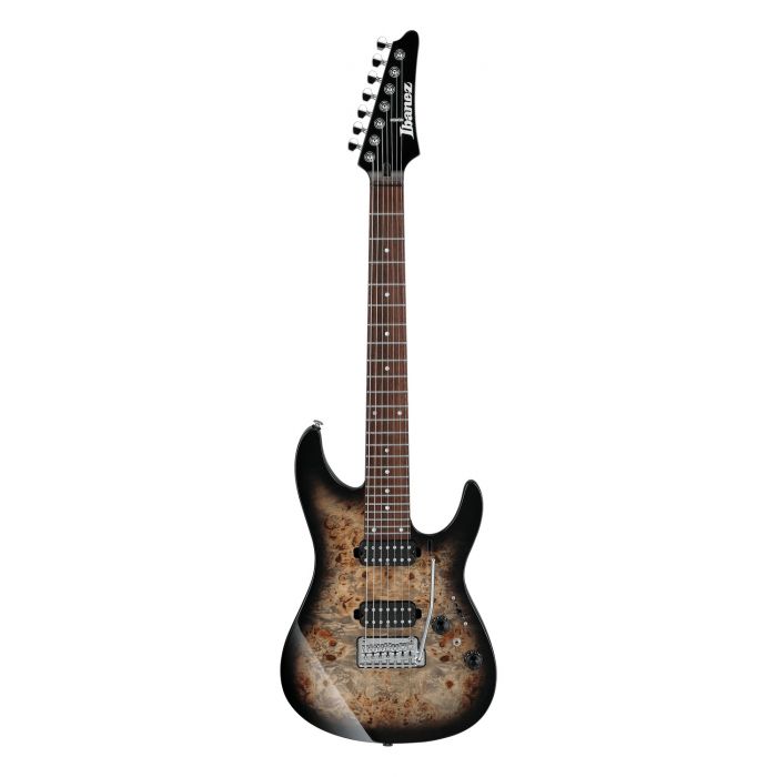 Ibanez Az427p1pb Electric Guitar With Bag, Charcoal Black Burst front view