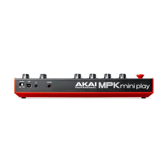 Back view of the Akai MPK Mini Play MK3 Mini Controller Keyboard