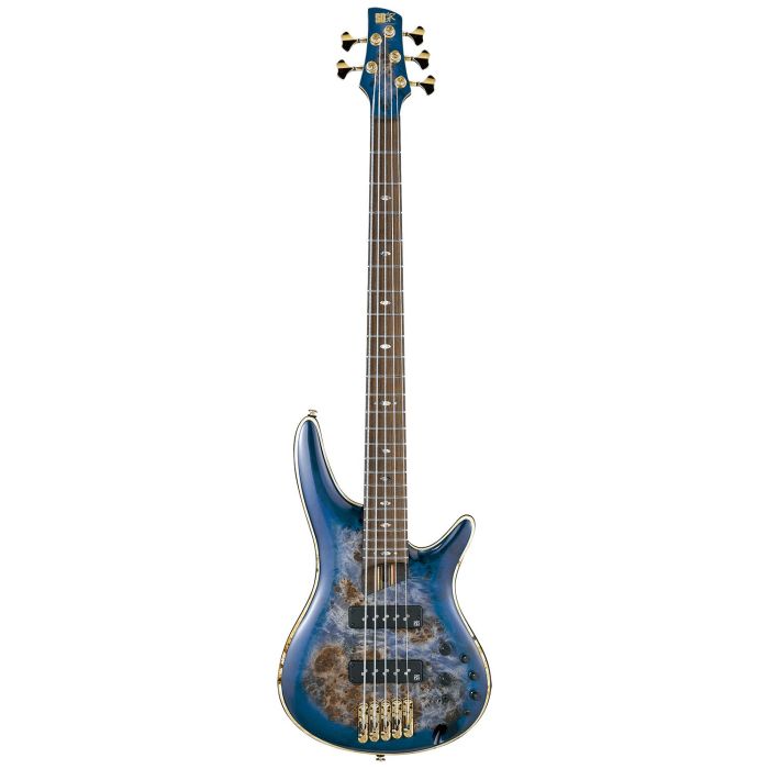 Ibanez SR2605-CBB SR Premium 5 String Bass, Cerulean Blue Burst front view