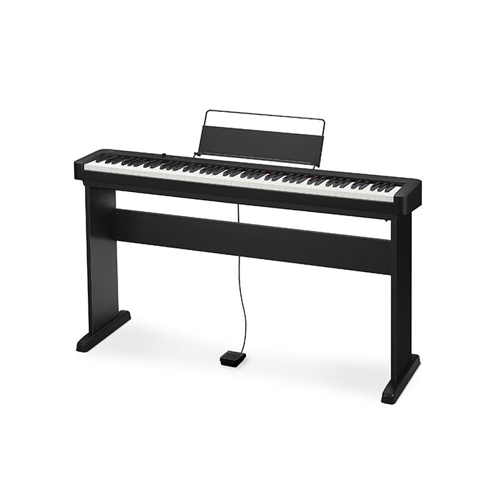 Angled view of the Casio CDP-S110BKC5 Digital Piano Black