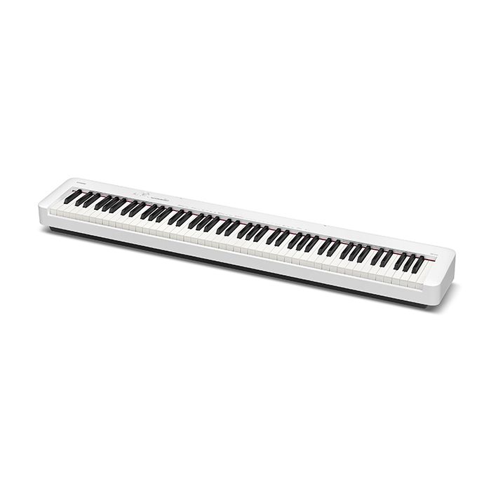 Angled view of the Casio CDP-S110WEC5 Digital Piano White