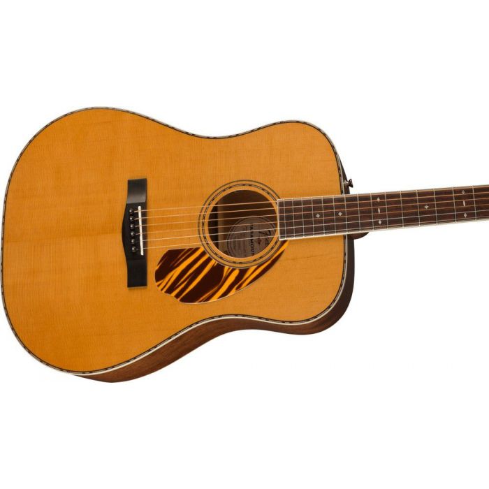 Fender Pd 220e Dreadnought OVFB Natural, angled view